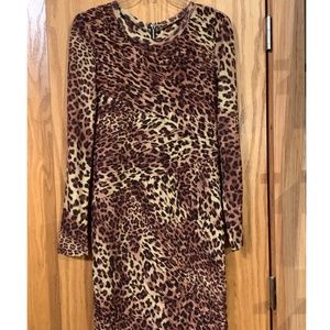 Torn by Ronny Kobo Animal Print Dress